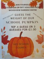 Pupil Council Event \'Guess the Weight of the Pumpkin\'