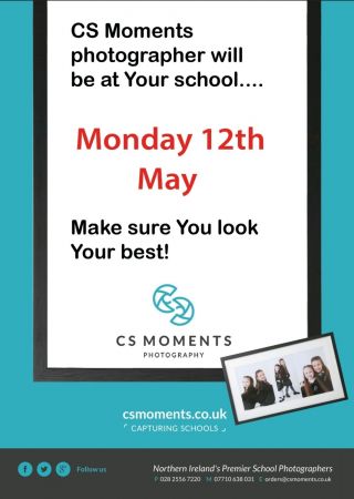 School Photographer in school Monday 12th May